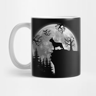 French Bulldog And Halloween Moon Mug